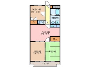 明星駅 徒歩8分 2階の物件間取画像